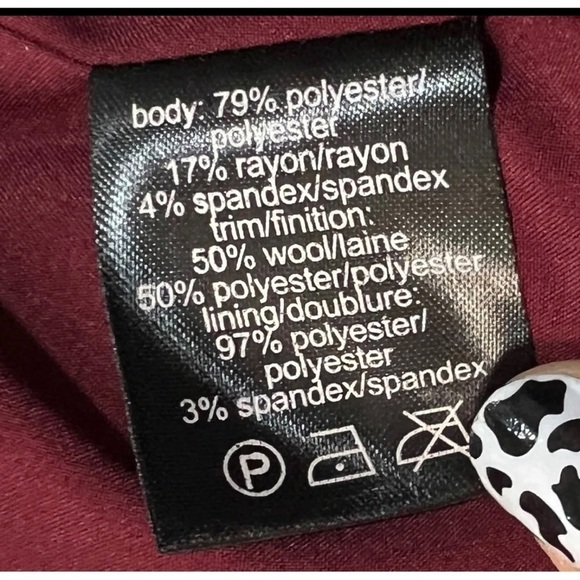 Raoul Sz 4 Wine Red Textured Boucle Asymmetric Sheath Midi Dress NEW - Picture 4 of 7